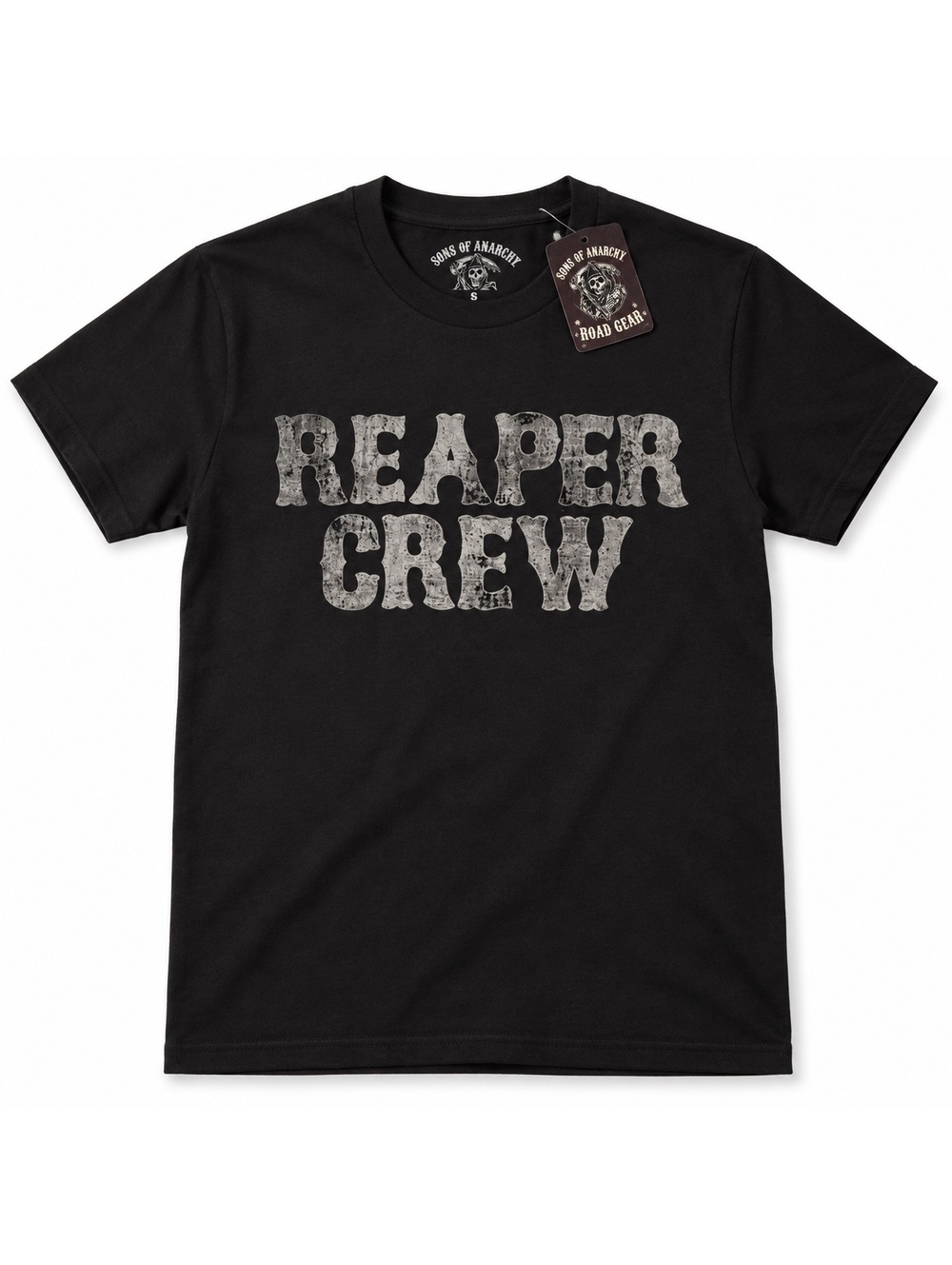 Sons of Anarchy Reaper Crew T-Shirt Men’s S Black SAMCRO Front Back Graphic NWT